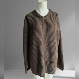 Express Olive Oversized Chunky Knit Grunge Sweater *L Men's*